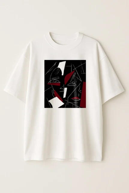 ABSTRACT – Oversized Tee in Pure White