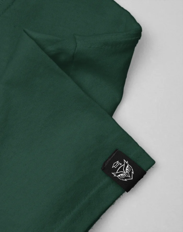 ABSTRACT – Oversized Tee in Bottle Green - Image 6