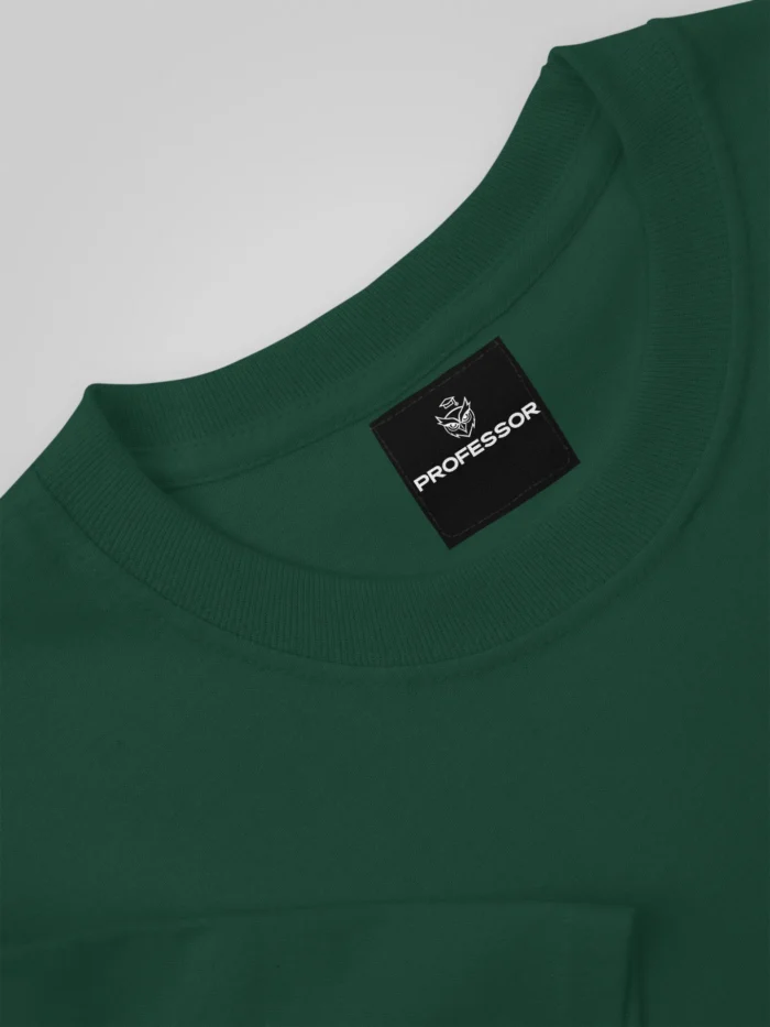 ABSTRACT – Oversized Tee in Bottle Green - Image 5
