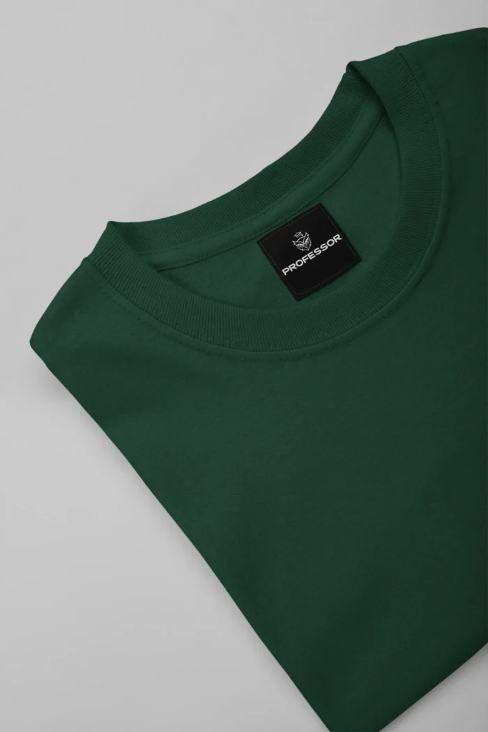 ABSTRACT – Oversized Tee in Bottle Green - Image 3