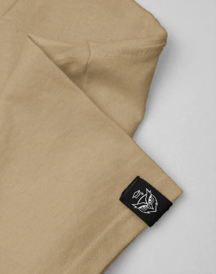 ABSTRACT – Oversized Tee in Camel Brown - Image 5