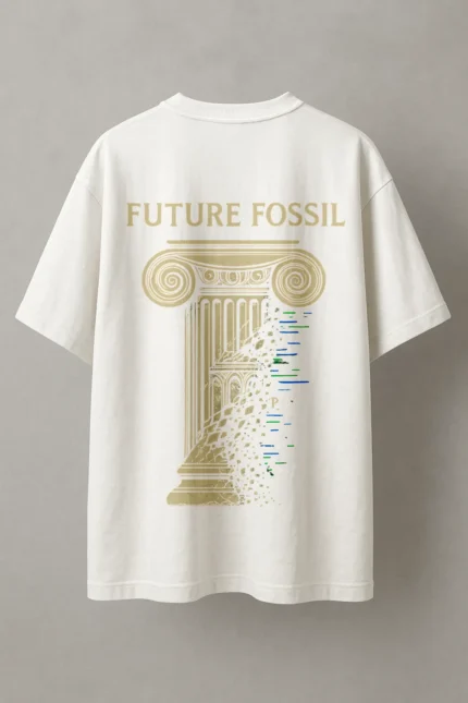 The Future Fossil oversized White tee