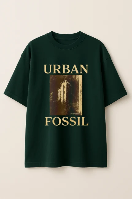 Urban Fossil Oversized Bottle Green
