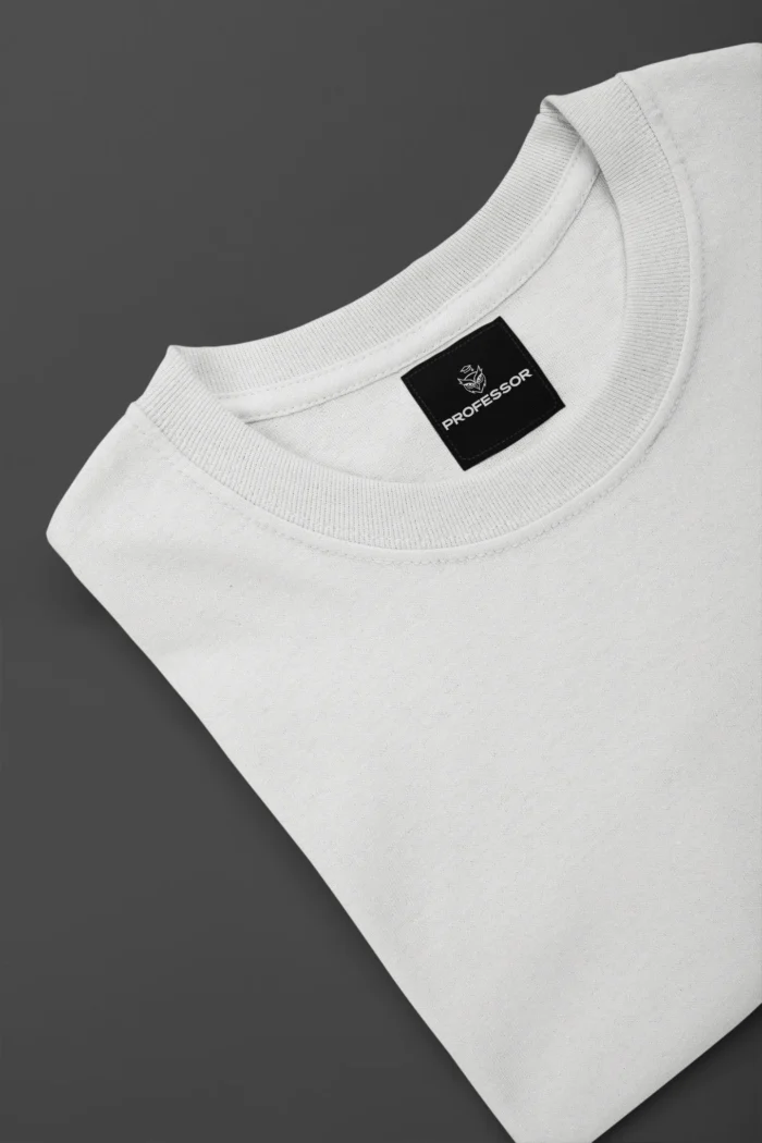 ABSTRACT – Oversized Tee in Pure White - Image 3