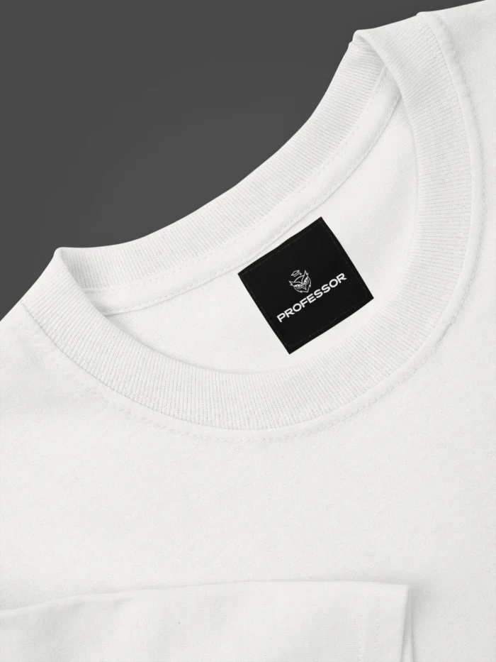 ABSTRACT – Oversized Tee in Pure White - Image 5